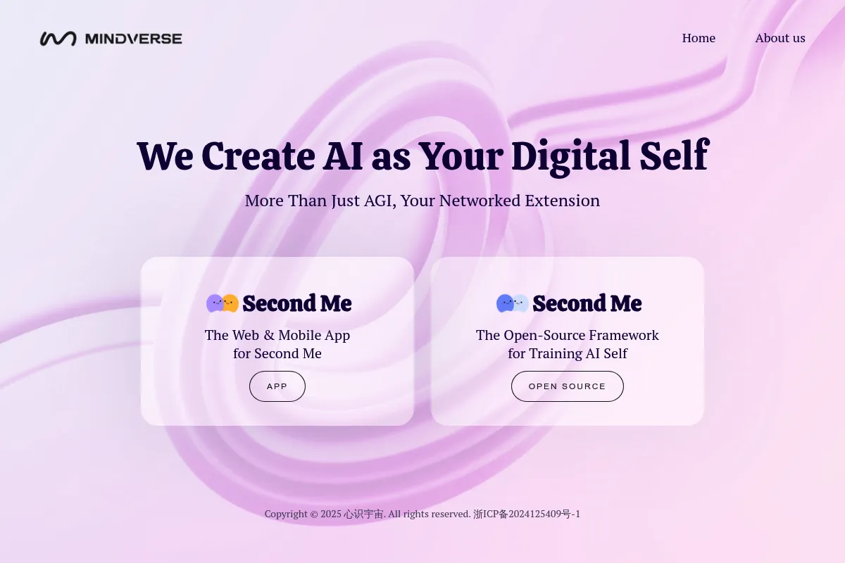 MindOS website preview