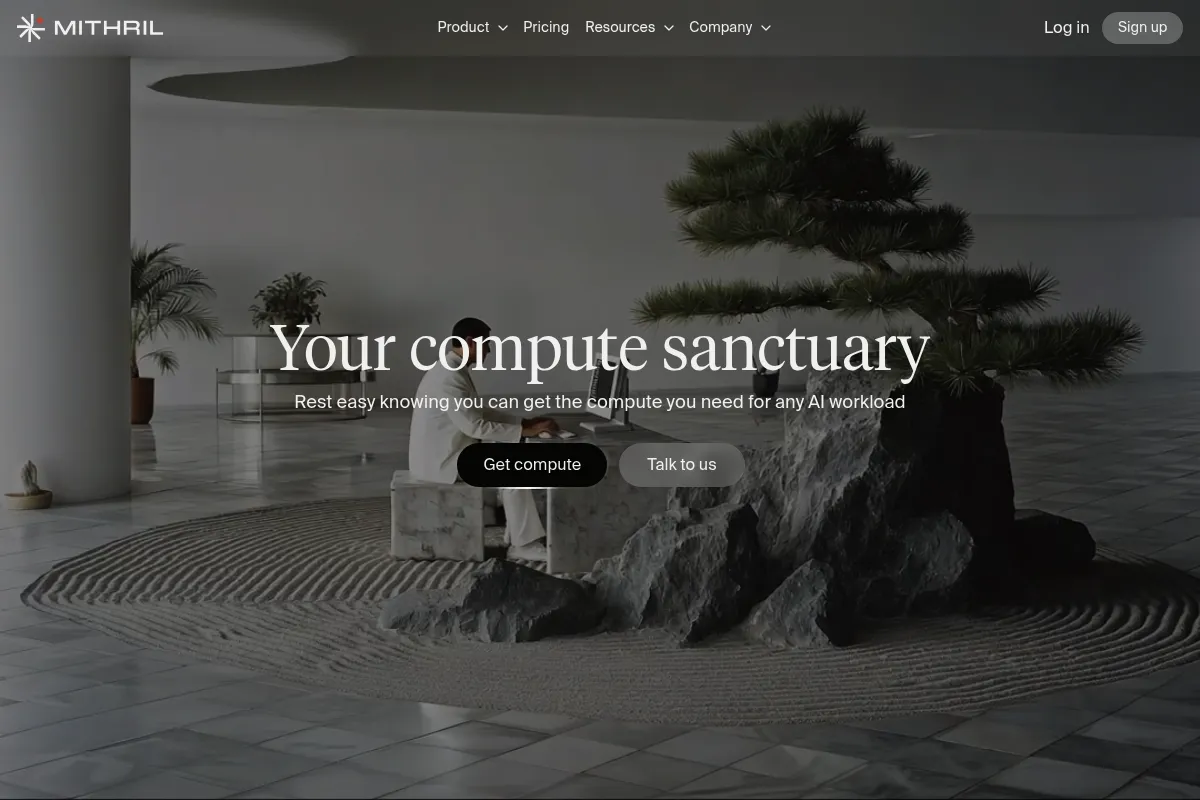 Mithril Security website preview