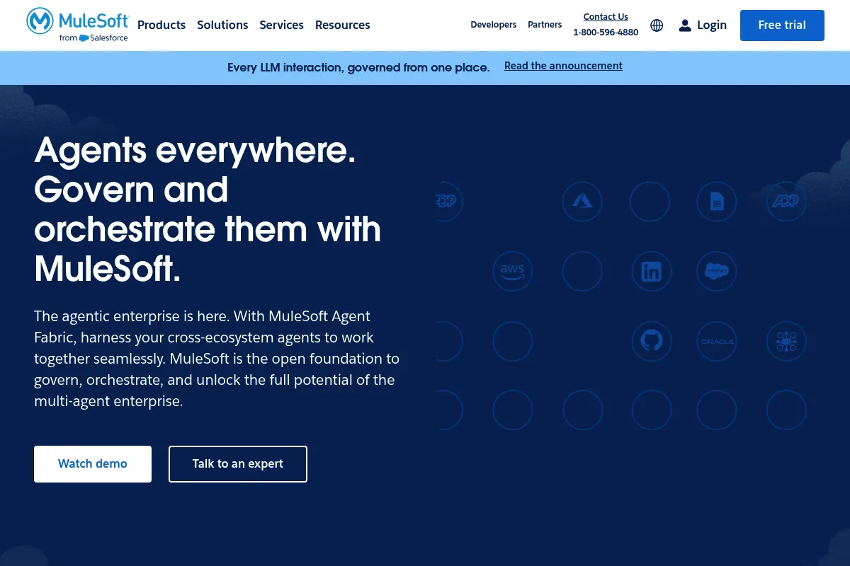 MuleSoft Anypoint Platform website preview