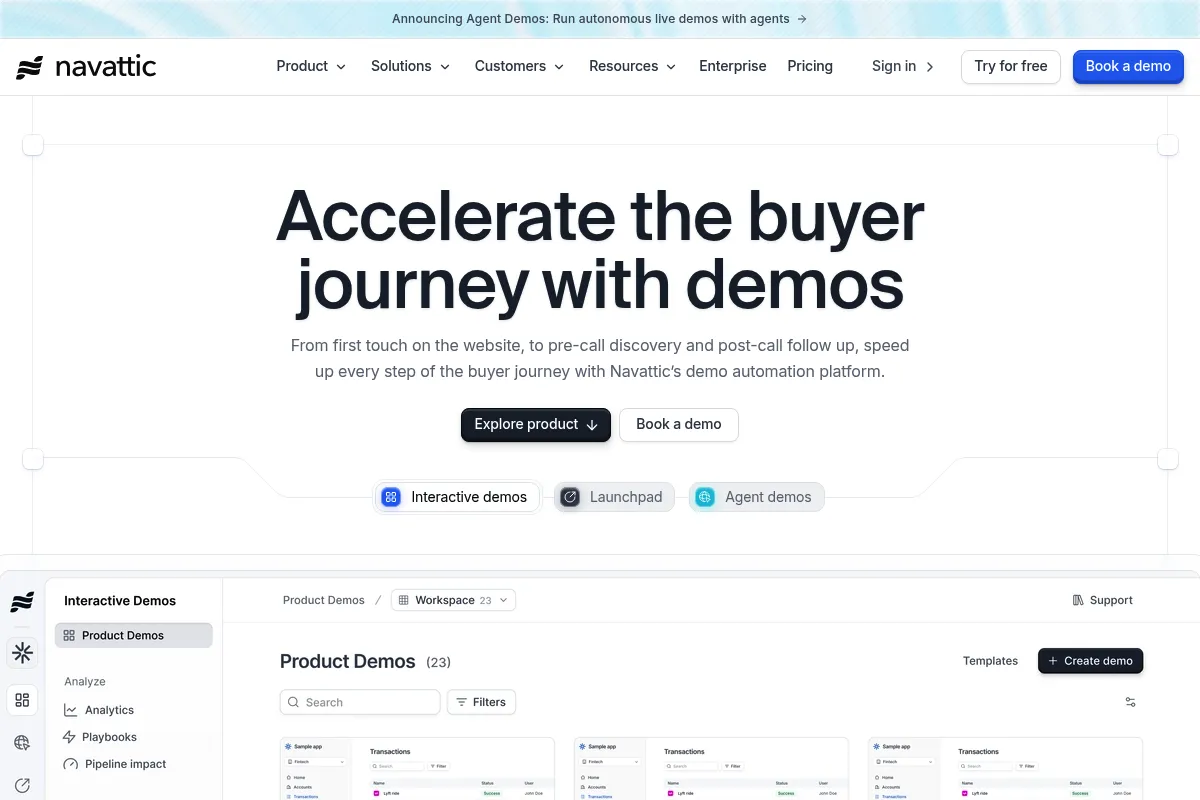 Navattic website preview