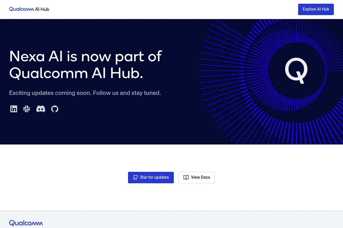 Nexa AI website preview