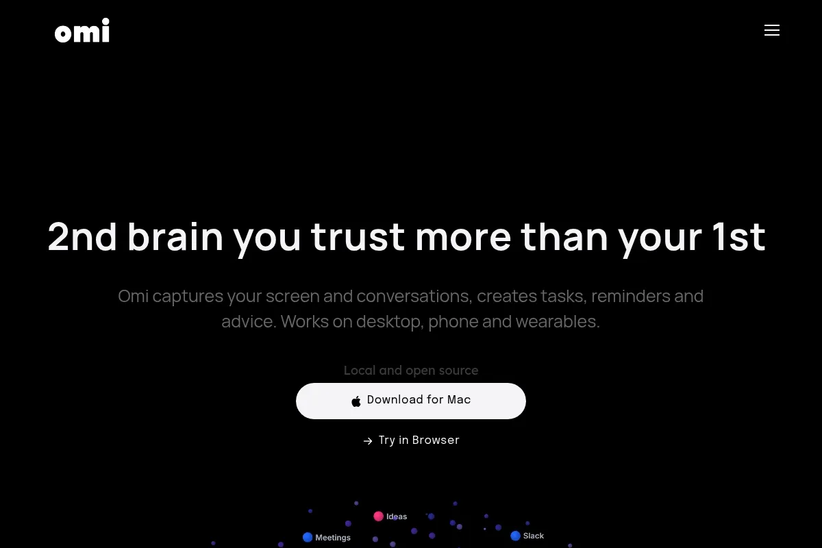 Omi (Based Hardware) website preview