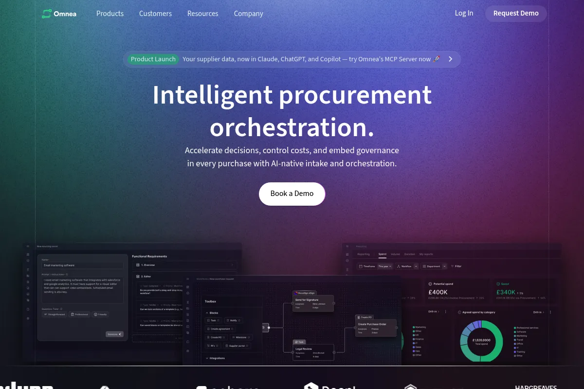 Omnea website preview