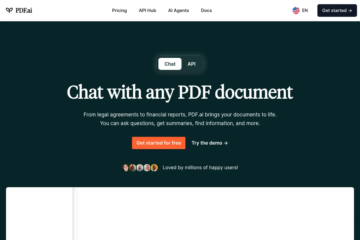PDF.ai website preview