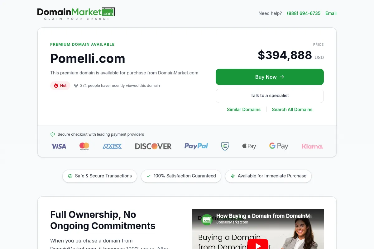 Pomelli website preview