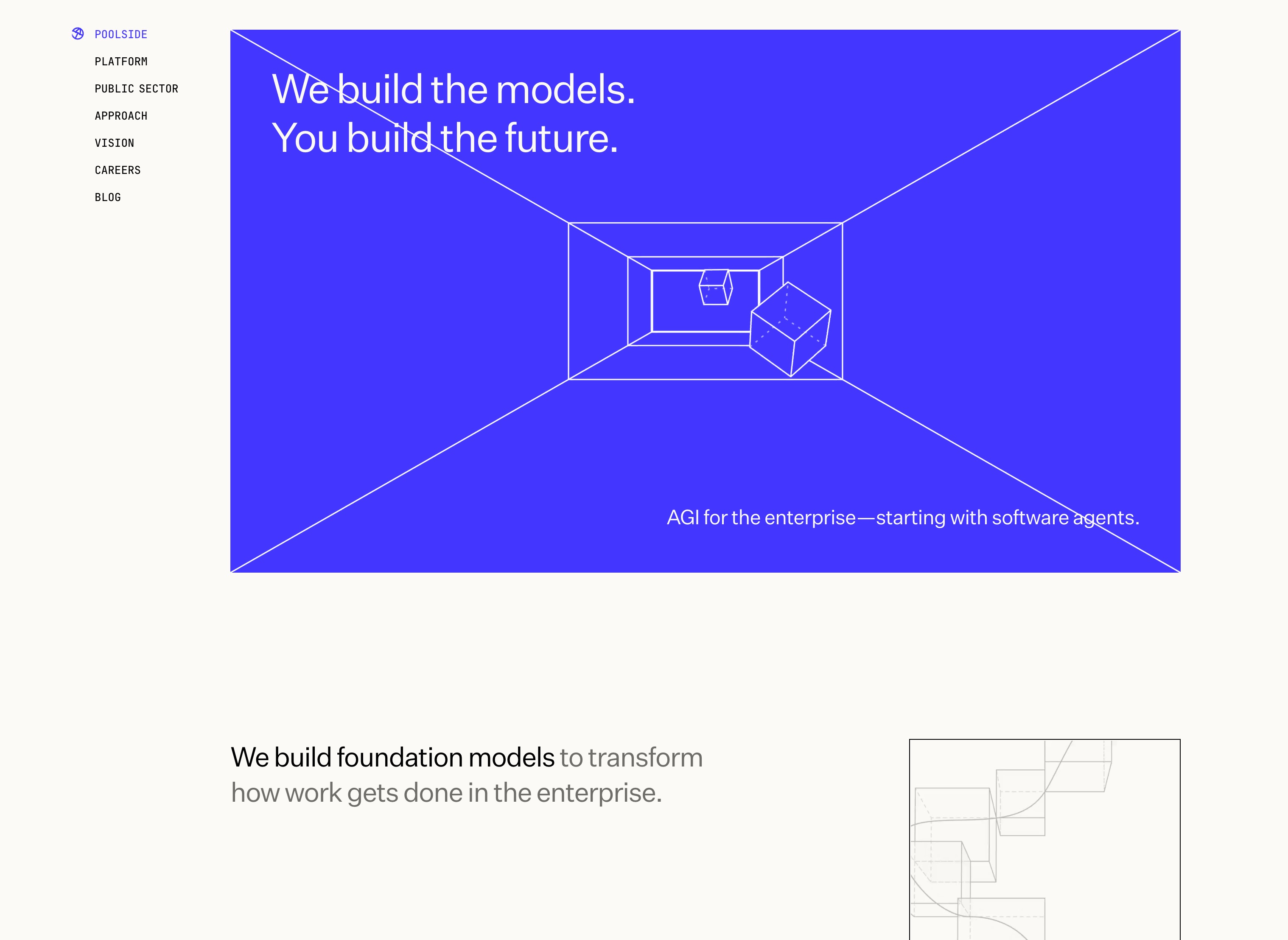 Poolside website preview