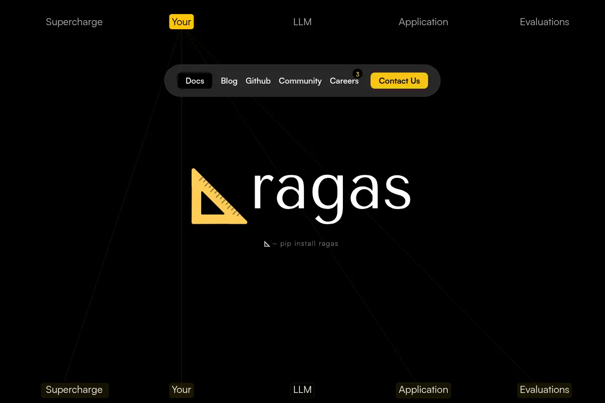 Ragas website preview