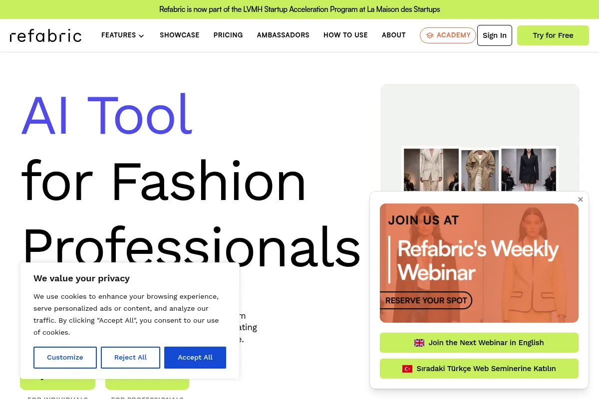 Refabric website preview