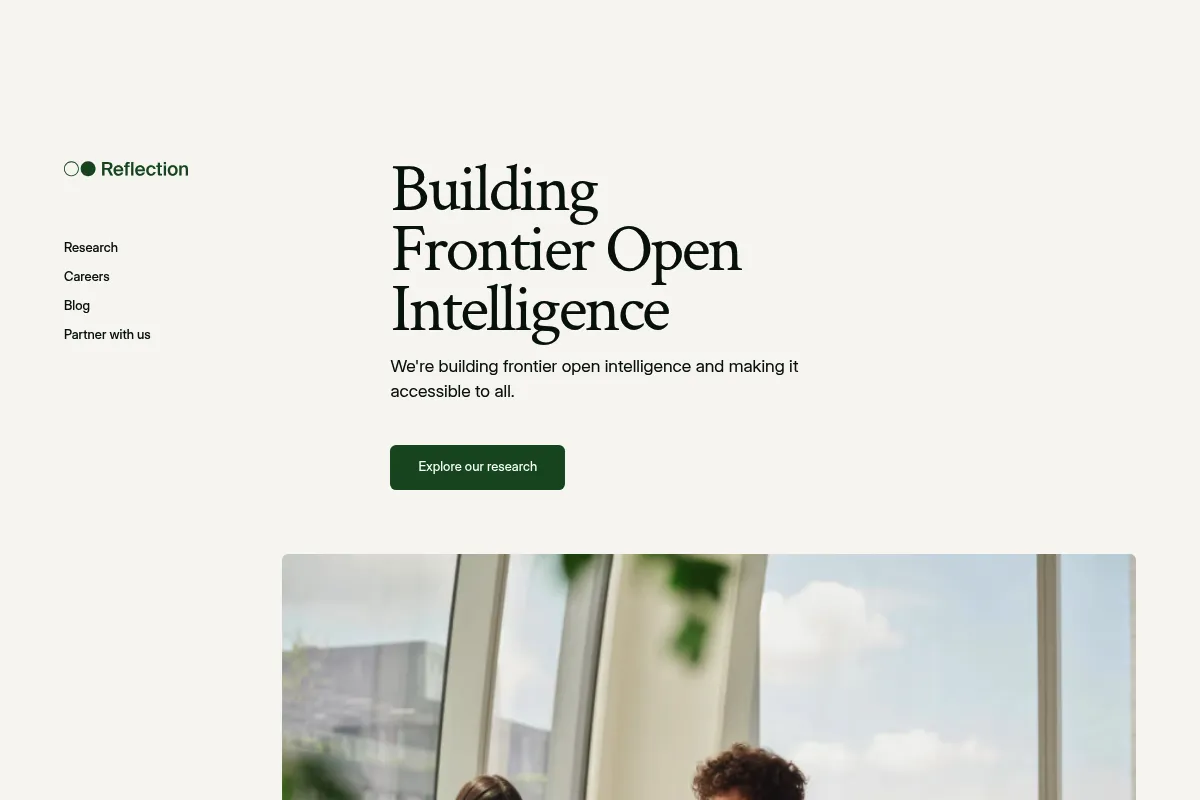 Reflection website preview
