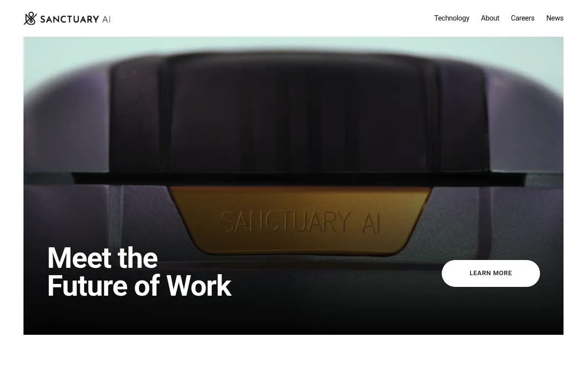 Sanctuary AI website preview
