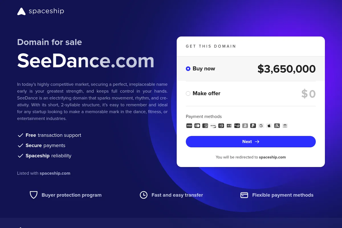Seedance website preview