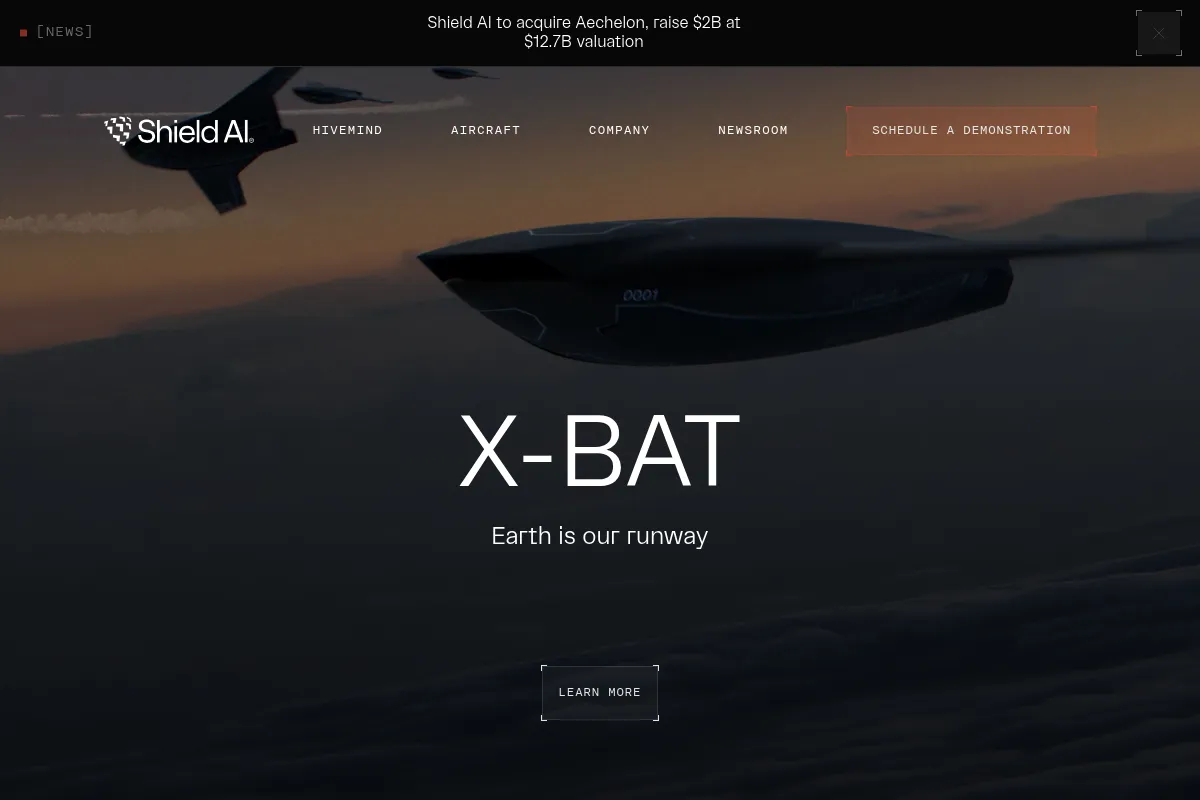 Shield AI website preview