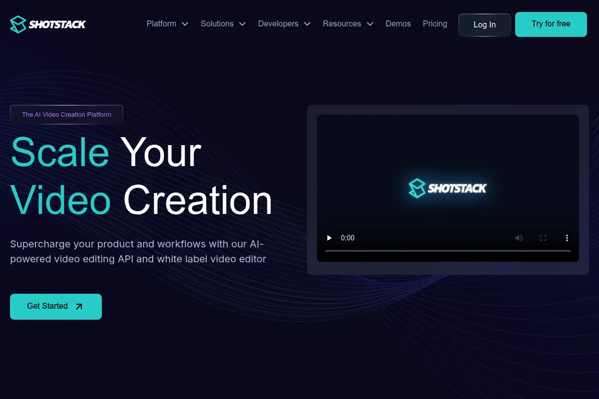 Shotstack website preview