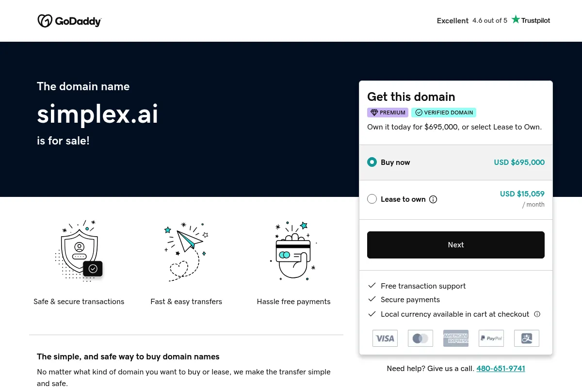 Simplex website preview