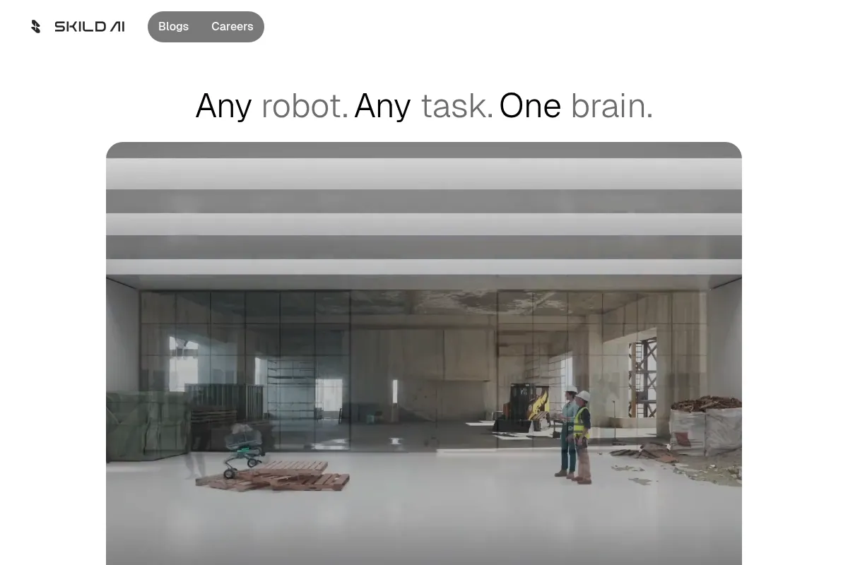 Skild AI website preview