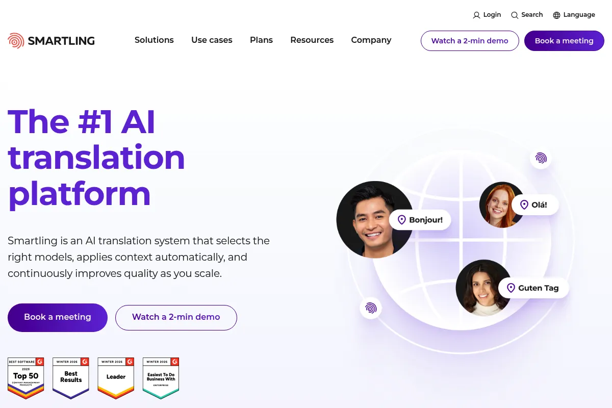 Smartling website preview