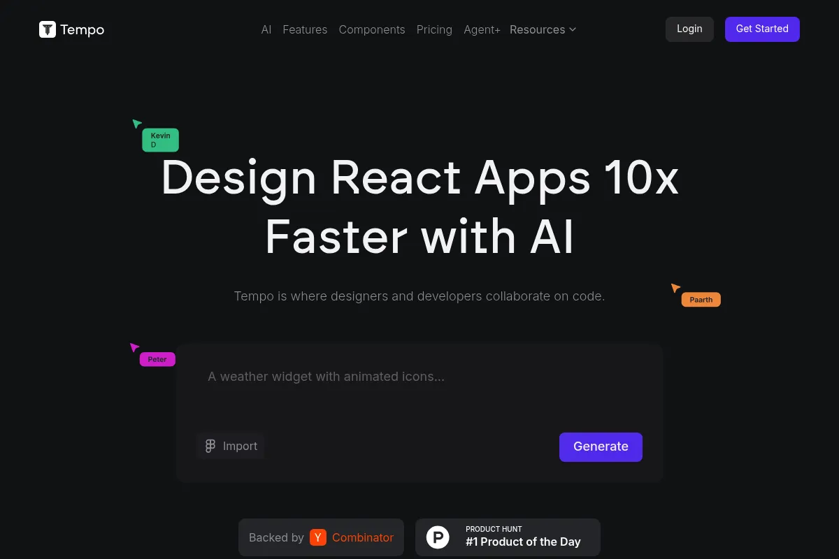 Tempo Labs website preview
