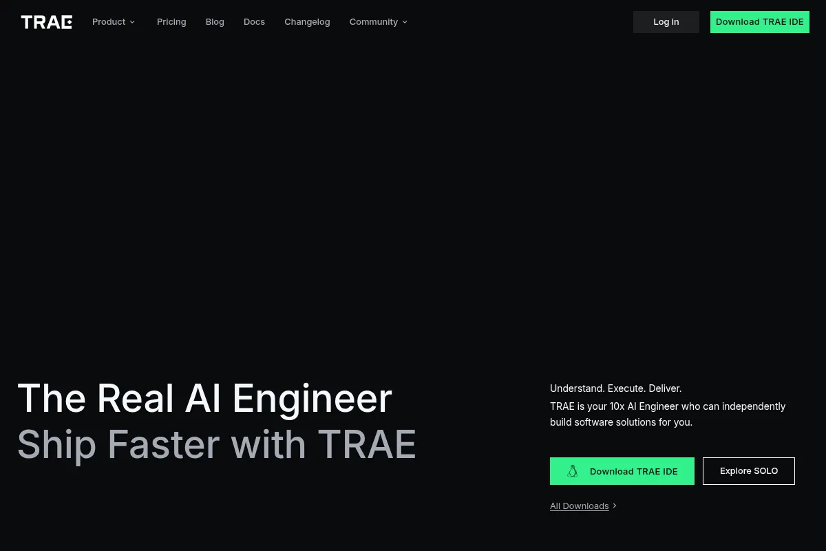 Trae website preview