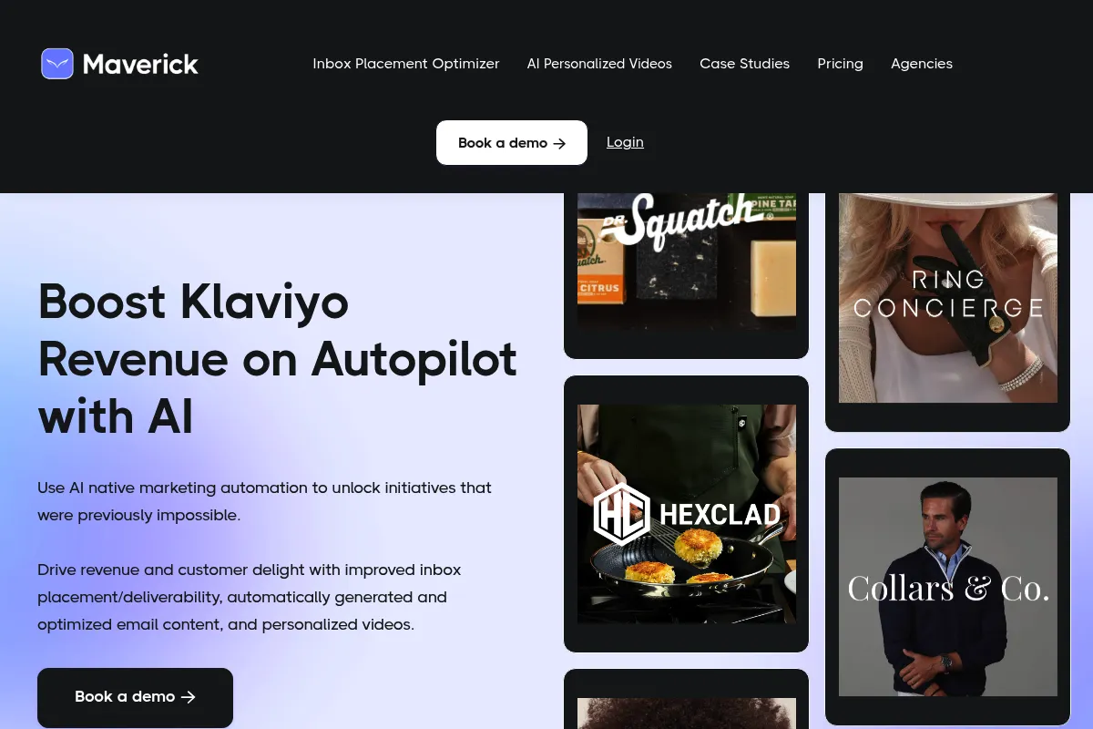 Maverick website preview