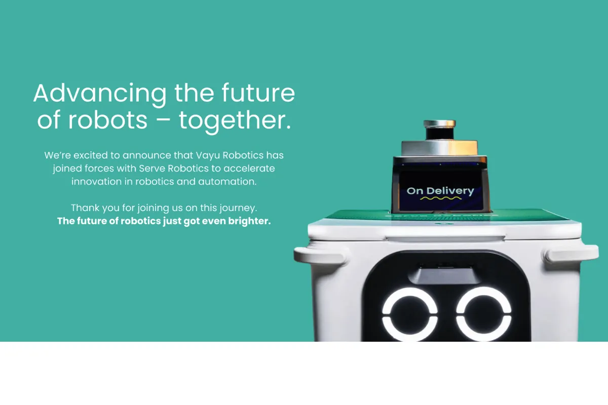 Vayu Robotics website preview