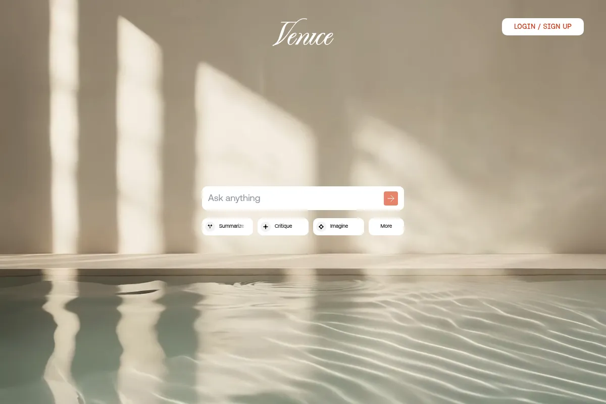 Venice website preview