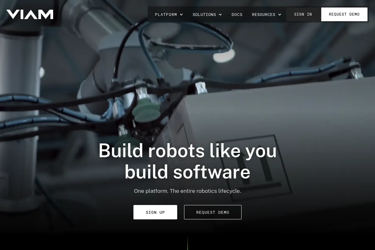 Viam website preview