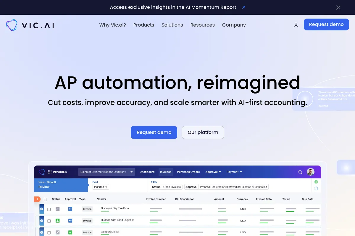 Vic.ai website preview