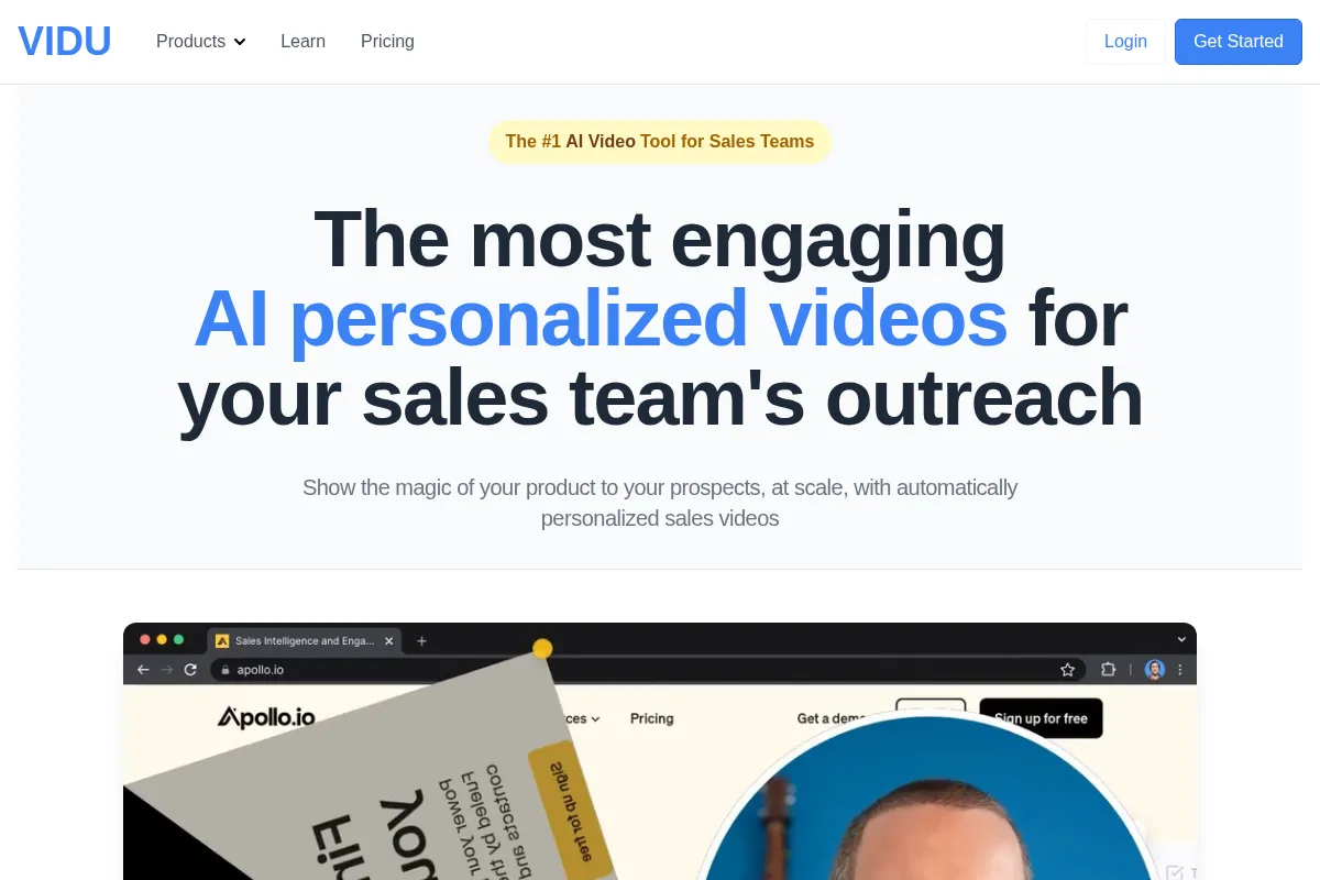 Vidu AI website preview