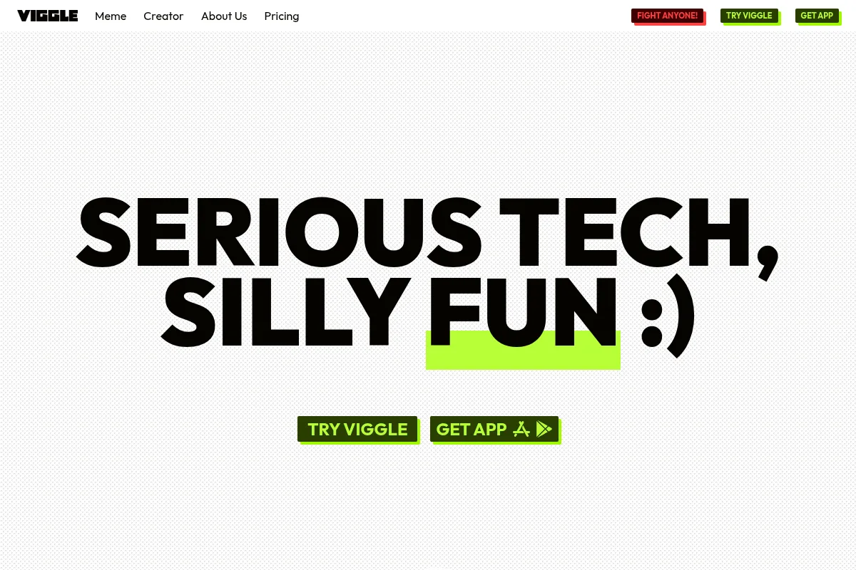 Viggle AI website preview