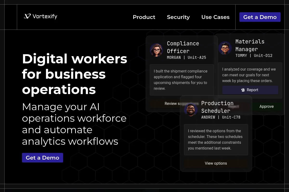 Vortexify website preview