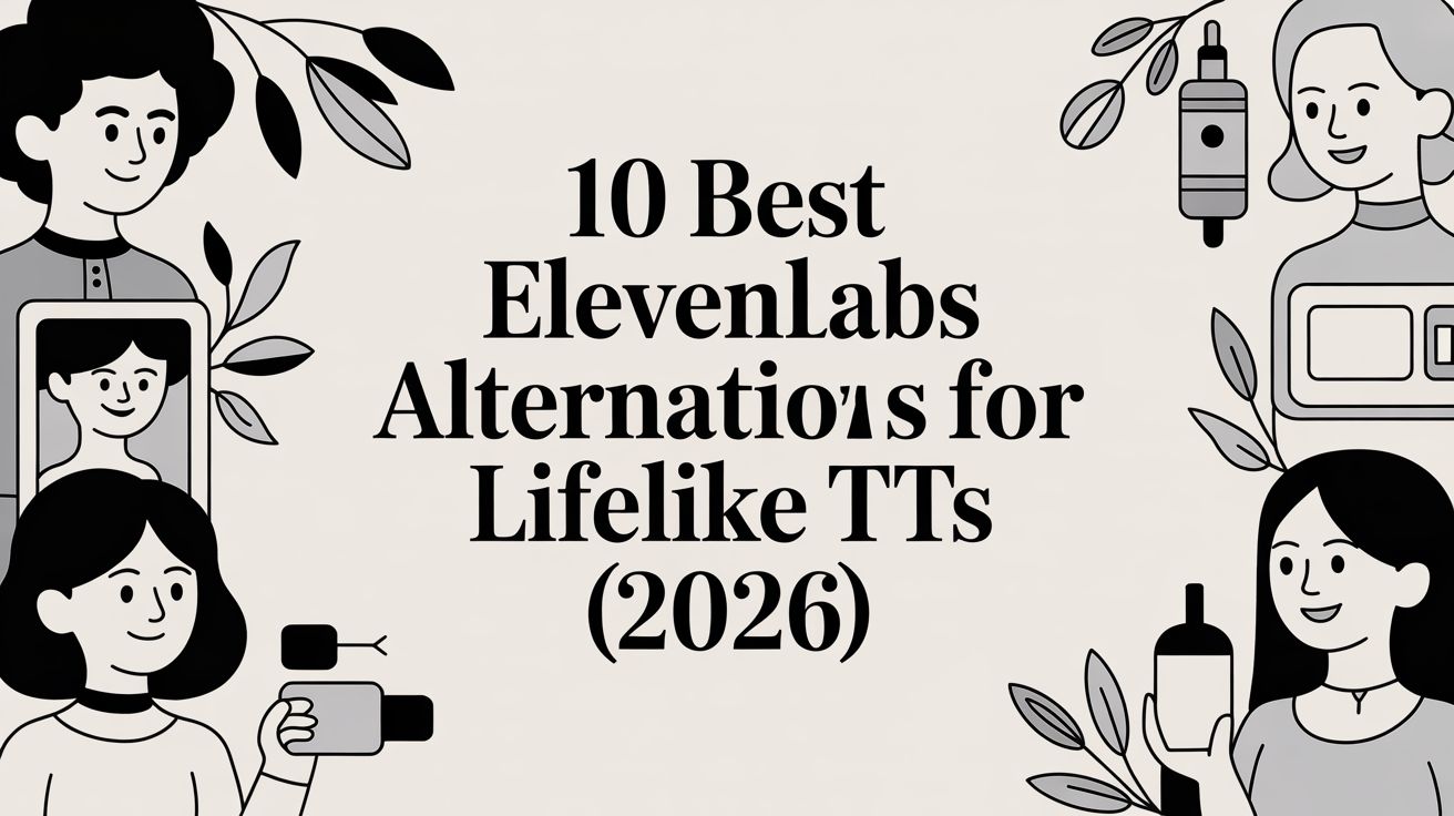 10 Best ElevenLabs Alternatives for Lifelike TTS (2026)